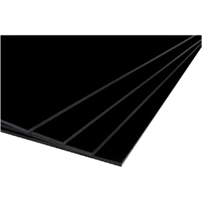 Foamboard 70x100cm 2-zijdig 5mm zwart