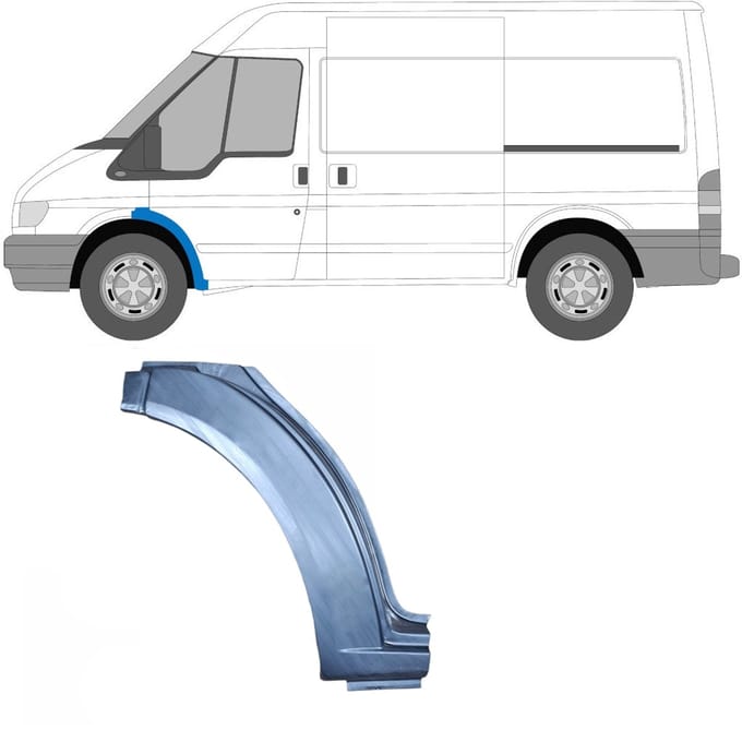 Reparatiepaneel voorspatbord voor Ford Transit 2000-2013 / Links