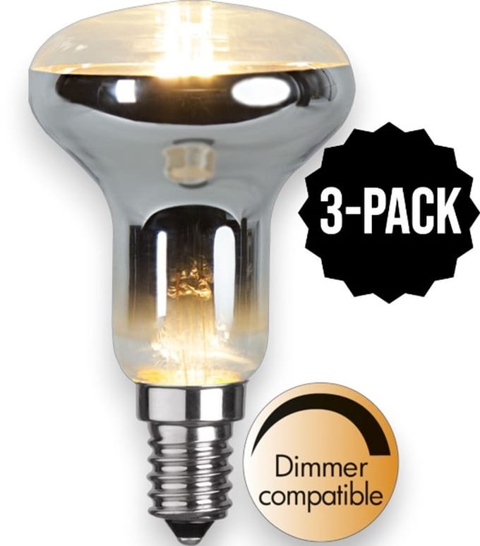 3-Pack | Reflector lamp - E14 - R50 - 2.4W - Extra Warm Wit - 2700K - Dimbaar - Reflector lamp