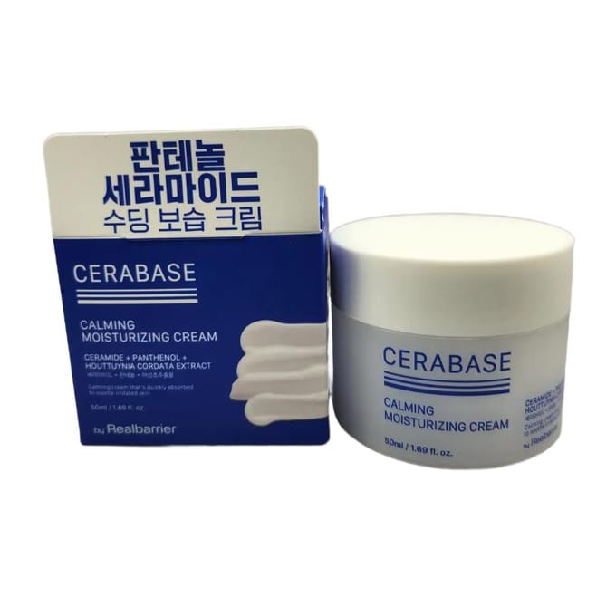 Door Real Barrier CeraBase Kalmerende Hydraterende Crème 50ml blue