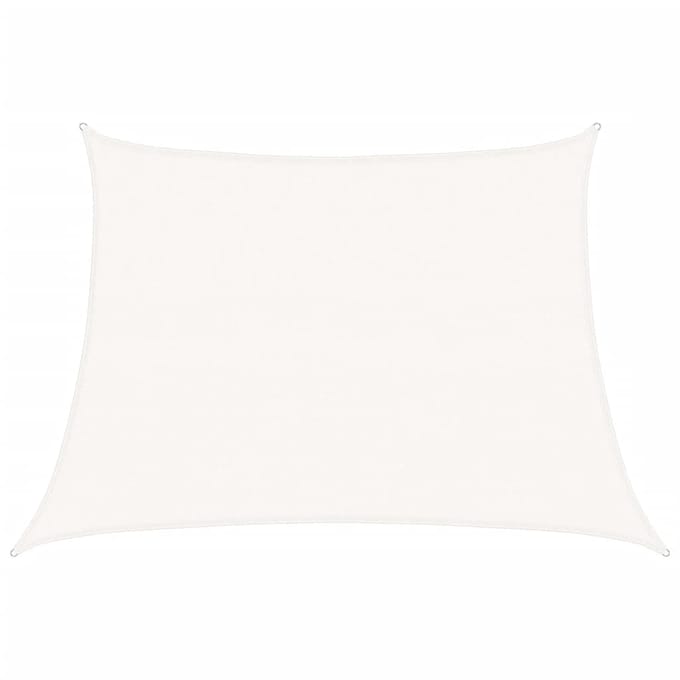 vidaXL - Zonnezeil - 160 - g/m² - 4/5x3 - m - HDPE - wit
