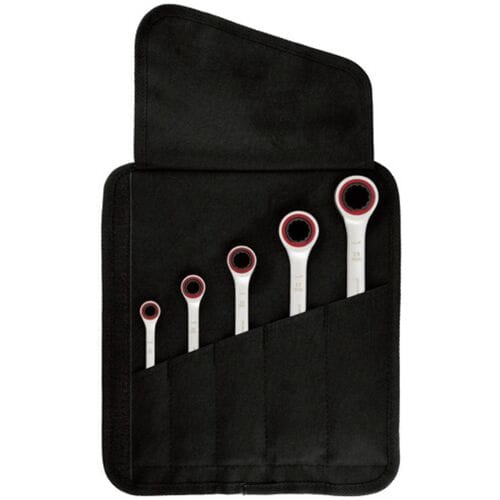 Bosch 5-delig Ringsteeksleutelset met ratel in etui - Professional - 1600A02Z3D