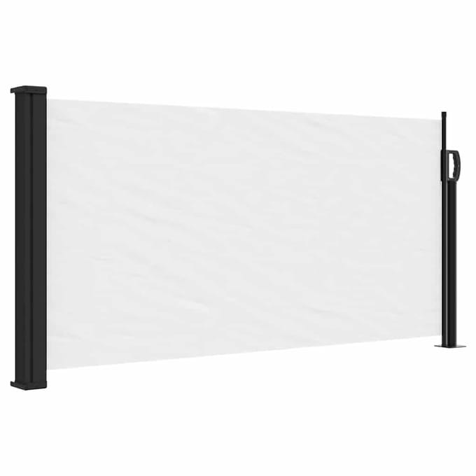 vidaXL - Windscherm - uittrekbaar - 100x500 - cm - wit