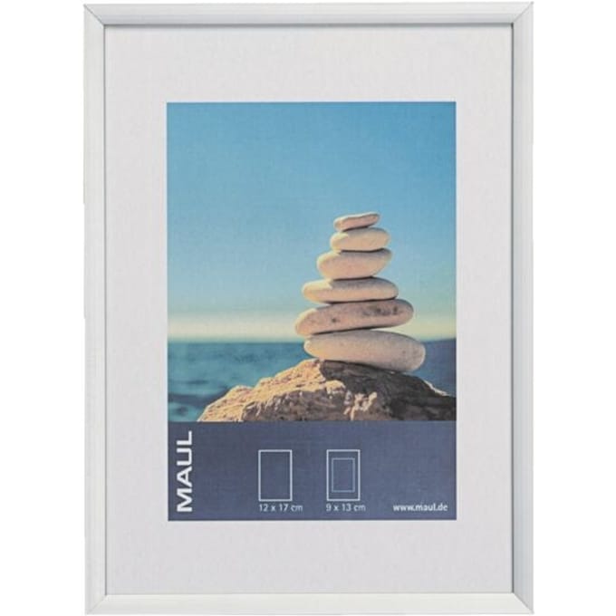 MAUL Fotolijsten MAULdesign aluminium 13 x 18 cm, ca. B6 zilver wit