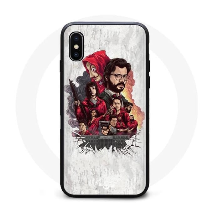 Coque Iphone XS Max Série masque La Casa De Papel