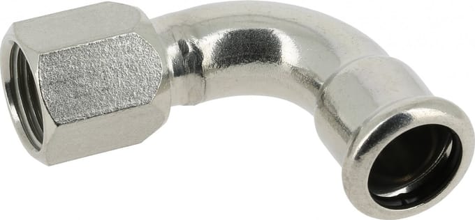 BONFIX bocht 90° 18 mm 1/2 inch M-Press RVS