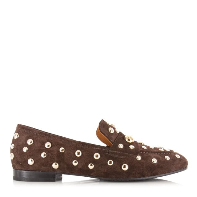 Babouche Tilly loafers donkerbruin