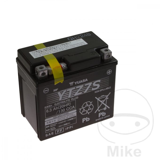 Batterij motor zonder onderhoud geactiveerd Yuasa YTZ7S