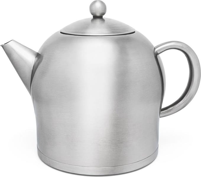 Bredemeijer - Theepot dubbelwandig Minuet Santhee - 2 liter - RVS - Mat