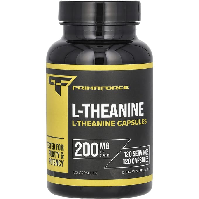 Primaforce, l-théanine, 200 mg, 120 gélules