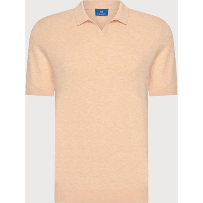 Blue Industry De structuurbreisel polo |