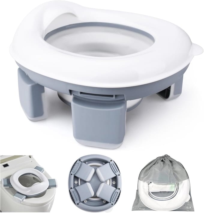 Draagbaar Vouwtoilet Voor Kinderen - 3 in 1 Reispotje