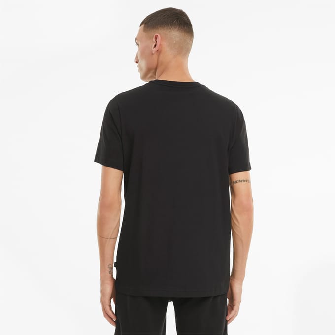PUMA ESS Small Logo Tee Heren T-shirt - Zwart - Maat S