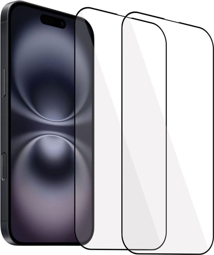 2x Geschikt voor Apple iPhone 16 Plus - Screenprotector - Gehard Glas - Full GuardCover