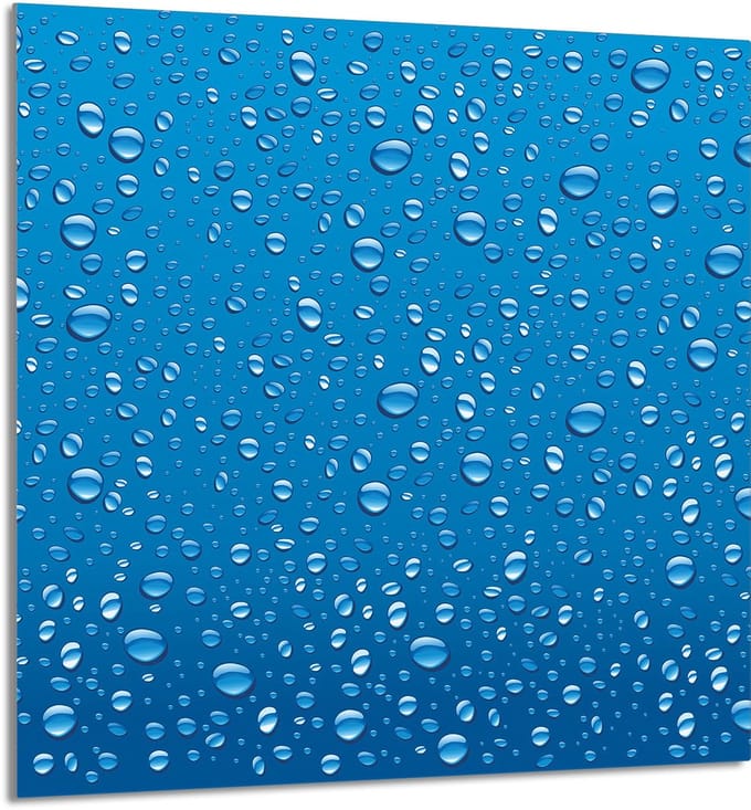 TMK ArtDeko - Panel Snijplank - Sproeivorm - Glasbescherming - 60x65 cm