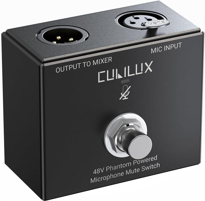 XLR Microfoon Voetschakelaar voor Mute Functie