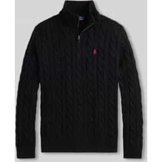 Trui Polo Ralph Lauren PULL DEMI ZIP EN MAILL TORSADEE