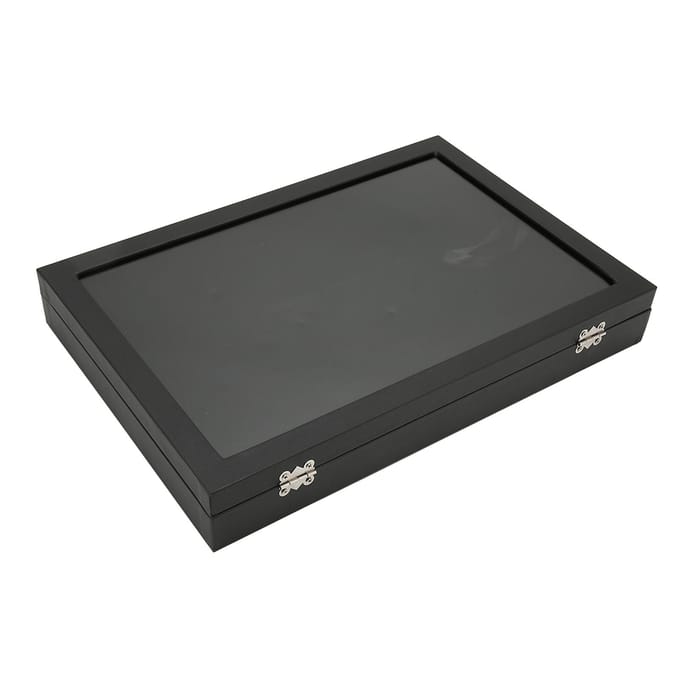 Speld Display Case Transparant Stofdicht Speld Schaduwdoos voor Militaire Medaille Sieraden Speld Badge white