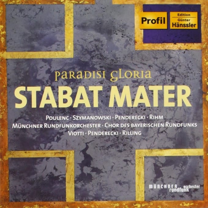 Chor Des Bayerischen Rundfunks, Münchner Rundfunkorchester - Paradisi Gloria: Stabat Mater (CD)
