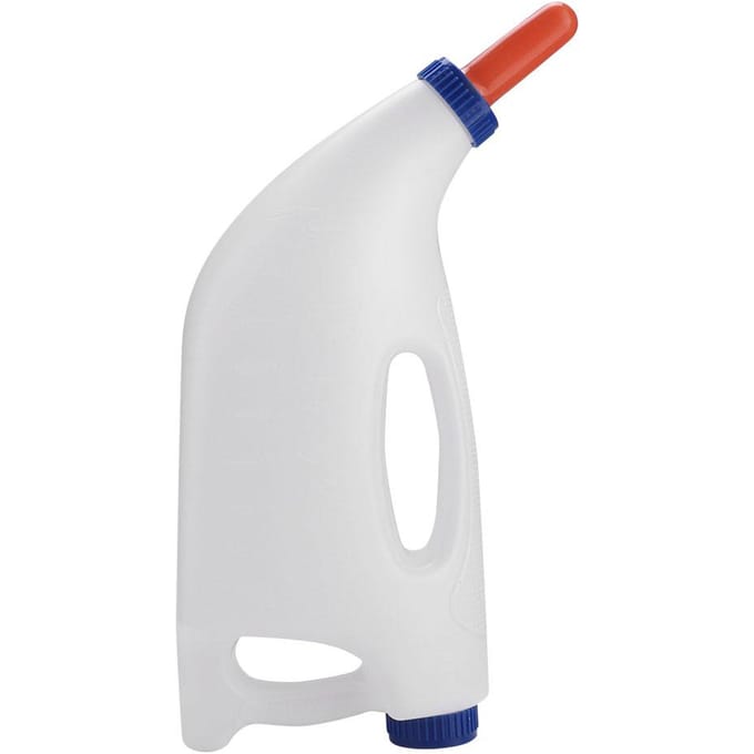 4L Kalf Koe Voeding Melkfles Bekers Zuigfles met Handvat white