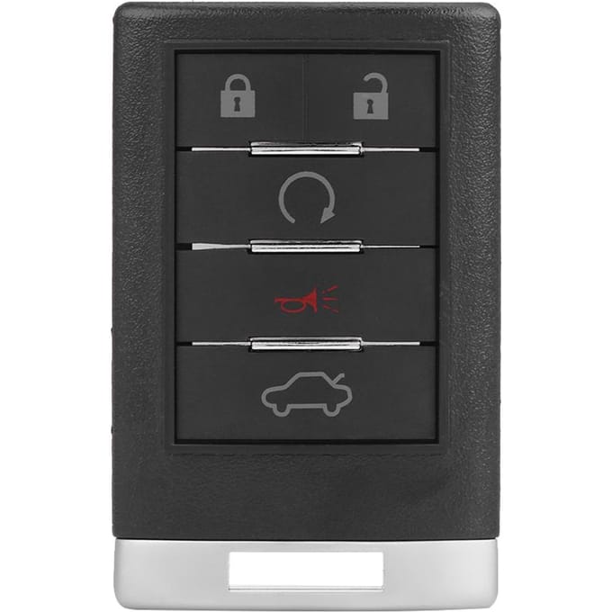 OUC6000066 Auto 5-knops Afstandsbediening Sleutel 315MHz Keyless Entry Fob voor Cadillac CTS 2008 2013 gray