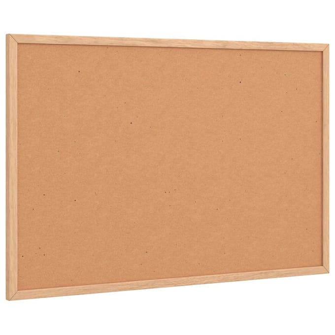 vidaXL - Kurkbord - met - massief - grenenhouten - frame - 60x40 - cm