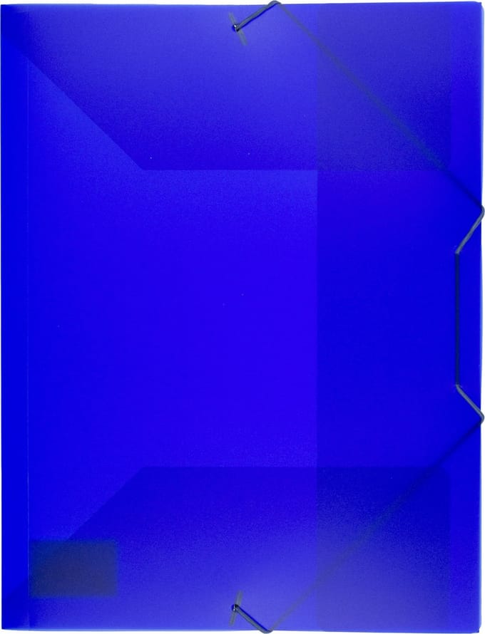 Kangaro elastomap - A4 - PP - transparant blauw