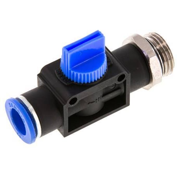 12 mm - G1/2'' Kunststof/Messing 3/2-Weg Handafsluiter Ontluchting aan Buiszijde