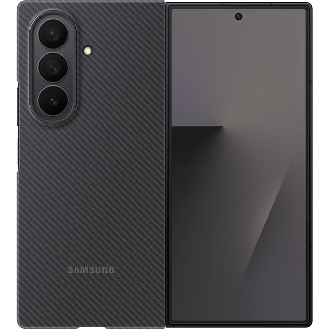 Samsung Galaxy Z Fold 7 Hoesje - Carbon Shield Case - Zwart