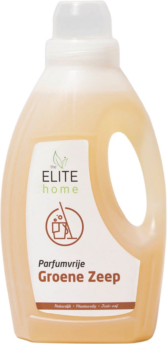 The Elite Home - Groene Zeep - Natuurlijk afbreekbaar - Parfumvrij