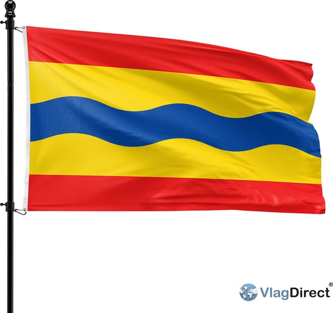 VlagDirect - Overijsselse vlag - Overijssel vlag - 90 x 150 cm