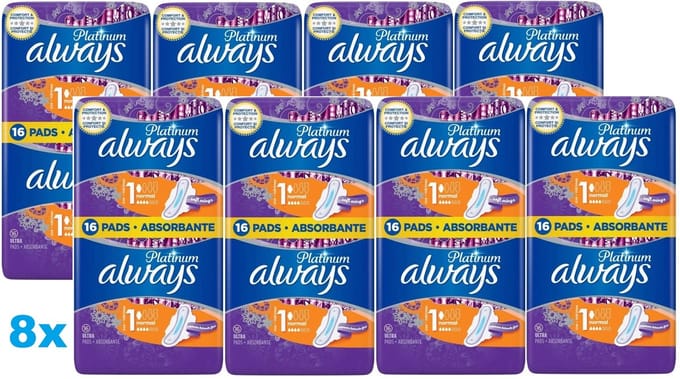 Always Platinum - Maandverband - Maat 1 - Normal - Instant Absorb - 8 x 16st