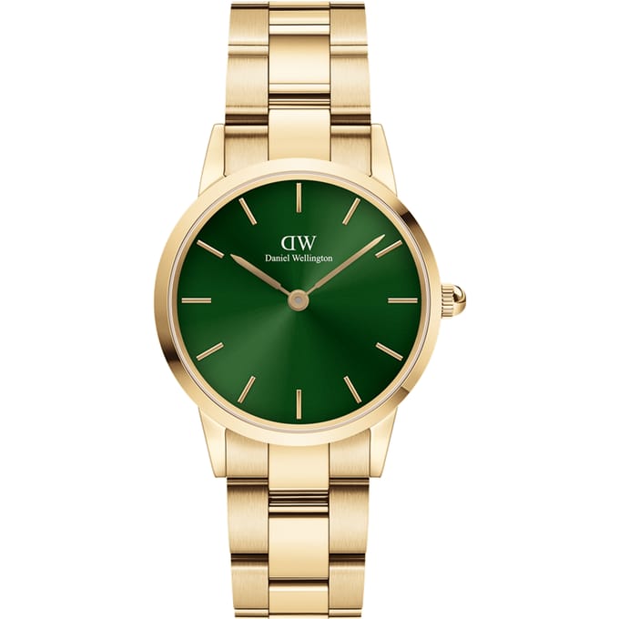 Daniel Wellington DW Watch Iconic Link Emerald Gold 32mm