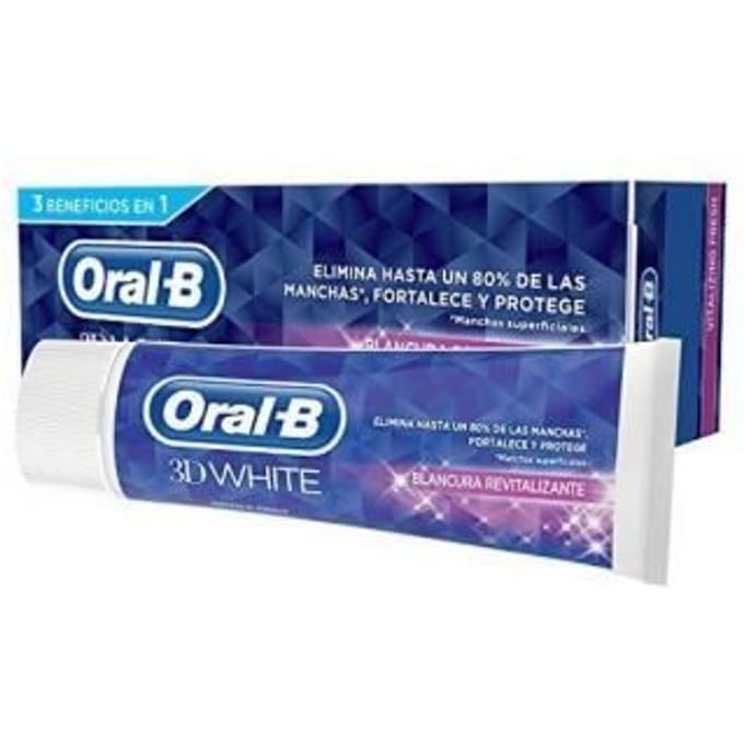 Whitening Tandpasta - Oral-B - 3D White - 75 ml - Unisex - Verbeterde mondhygiëne
