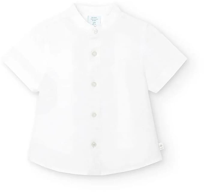 Boboli 718062 Overhemd Met Korte Mouwen Wit 6 Months Kinderen