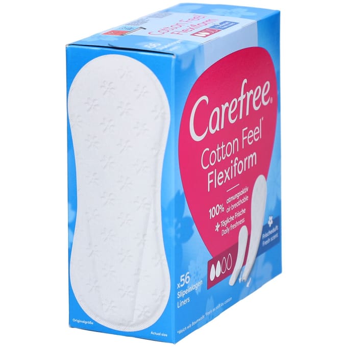 Carefree Cotton Feel Flexiform Fresh 56 stuks