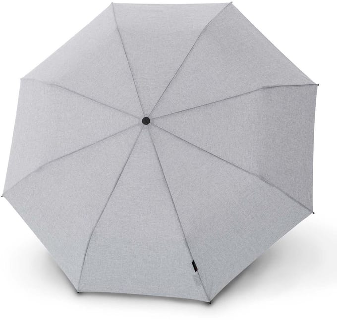 Knirps paraplu C.241 Chrome Matt Duomatic Melange Grey Lichtgrijs