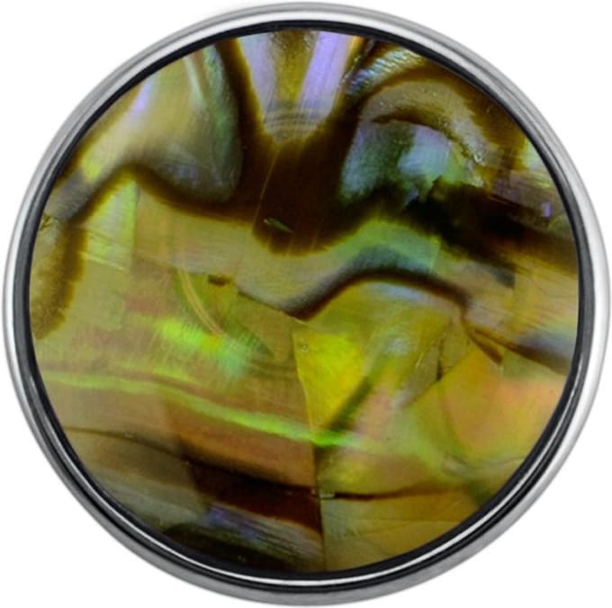 Quiges - Drukknoop Mini 12mm Parel Mixgeel - EBCMK075