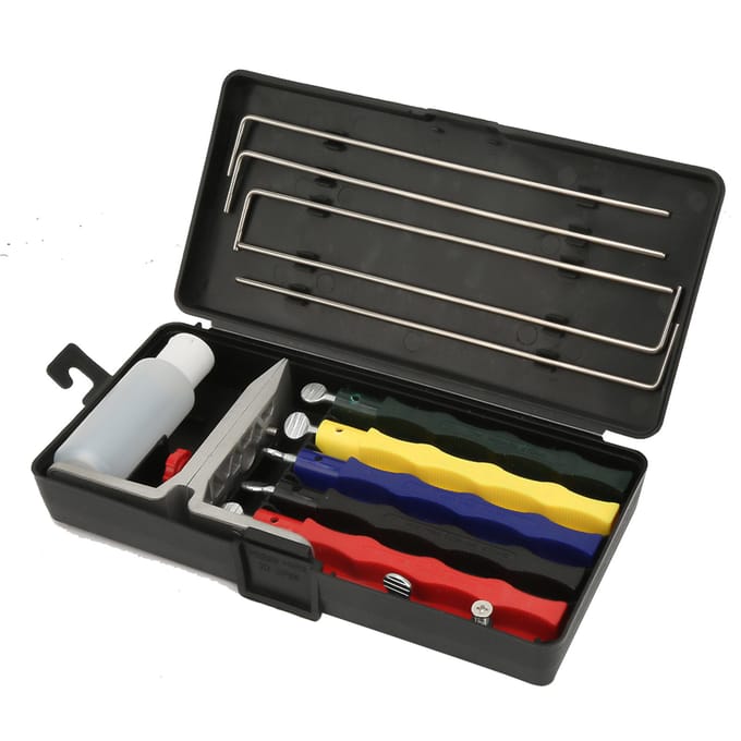 Slijpsteen Set Professionele Keuken FiX hoek Messenslijper Systeem Kit black