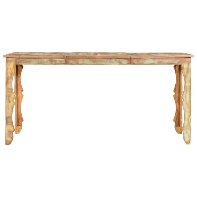 vidaXL - Eettafel - 160x80x76 - cm - massief - gerecycled - hout