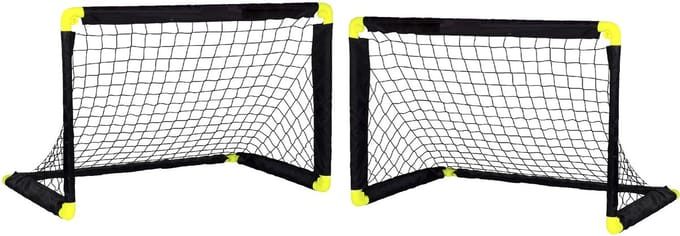 Sportx Voetbal goal / doelen opvouwbaar - 2x - 90 x 59 x 61 cm