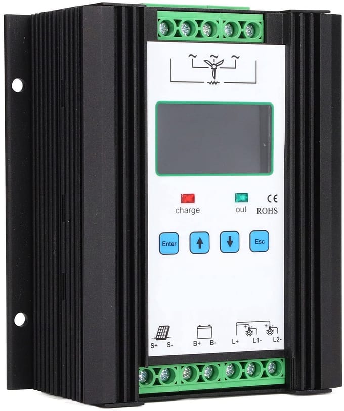 Dailygoody - Wind Solar Controller - Digitale Intelligente Controle - Efficiënt en Betrouwbaar - 12V 24V - Professionele Accessoires - Geschikt v