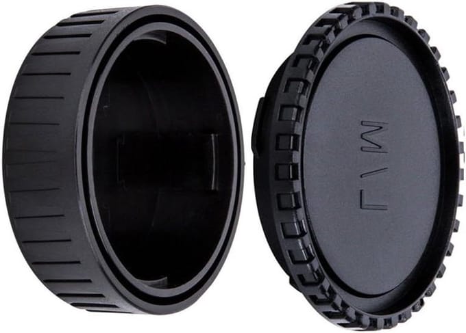 Body Cap Lens Cap - Camera Bescherming Set - Camera Reiniging - Specifiek voor M Mount - 1 set - Zwart