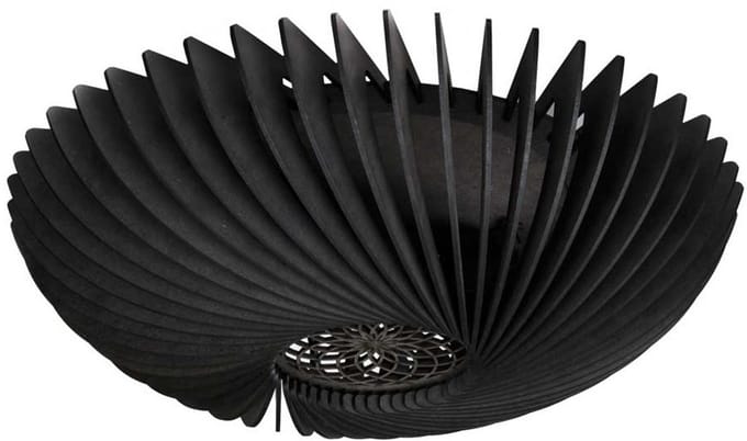 Plafondlamp Orb Zwart Ø 48cm 2 x E27 Fitting