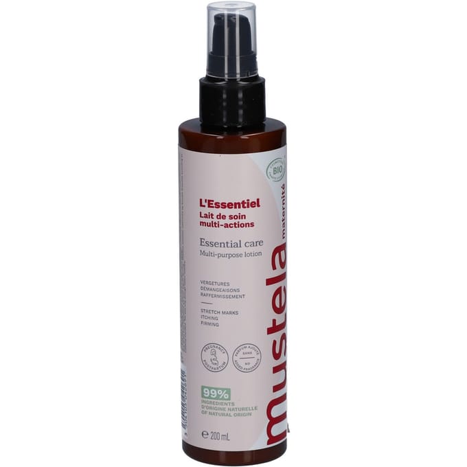 Mustela Maternité L'Essentiel Lait de Soin Multi-Actions Bio 200 ml
