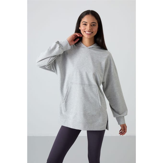 Overmaat Hoodie met Print