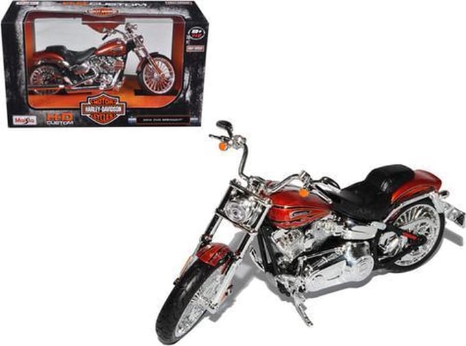 Maisto Harley-Davidson Cvo - Modelauto - Schaal 1:12 - Oranje Metalic