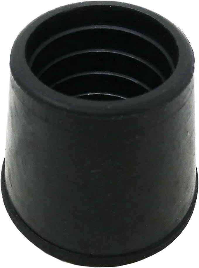 40x Antislip Rubberen Stoelvoet Dop Set - Zwart - Binnendiameter 19 mm (3/4 inch)