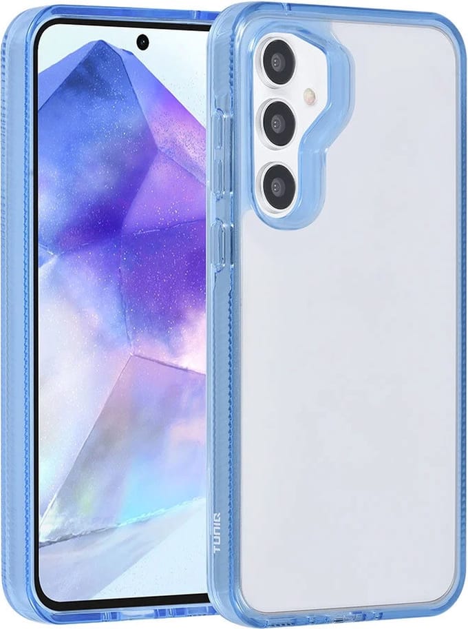 Back cover case - Silicone Hoesje Geschikt voor: Samsung Galaxy A55 - Blauw