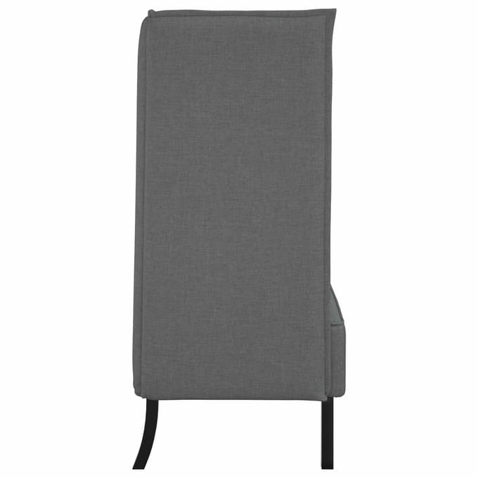 vidaXL - Hoog - rugbank - 101cm - Donkergrijs - Stof